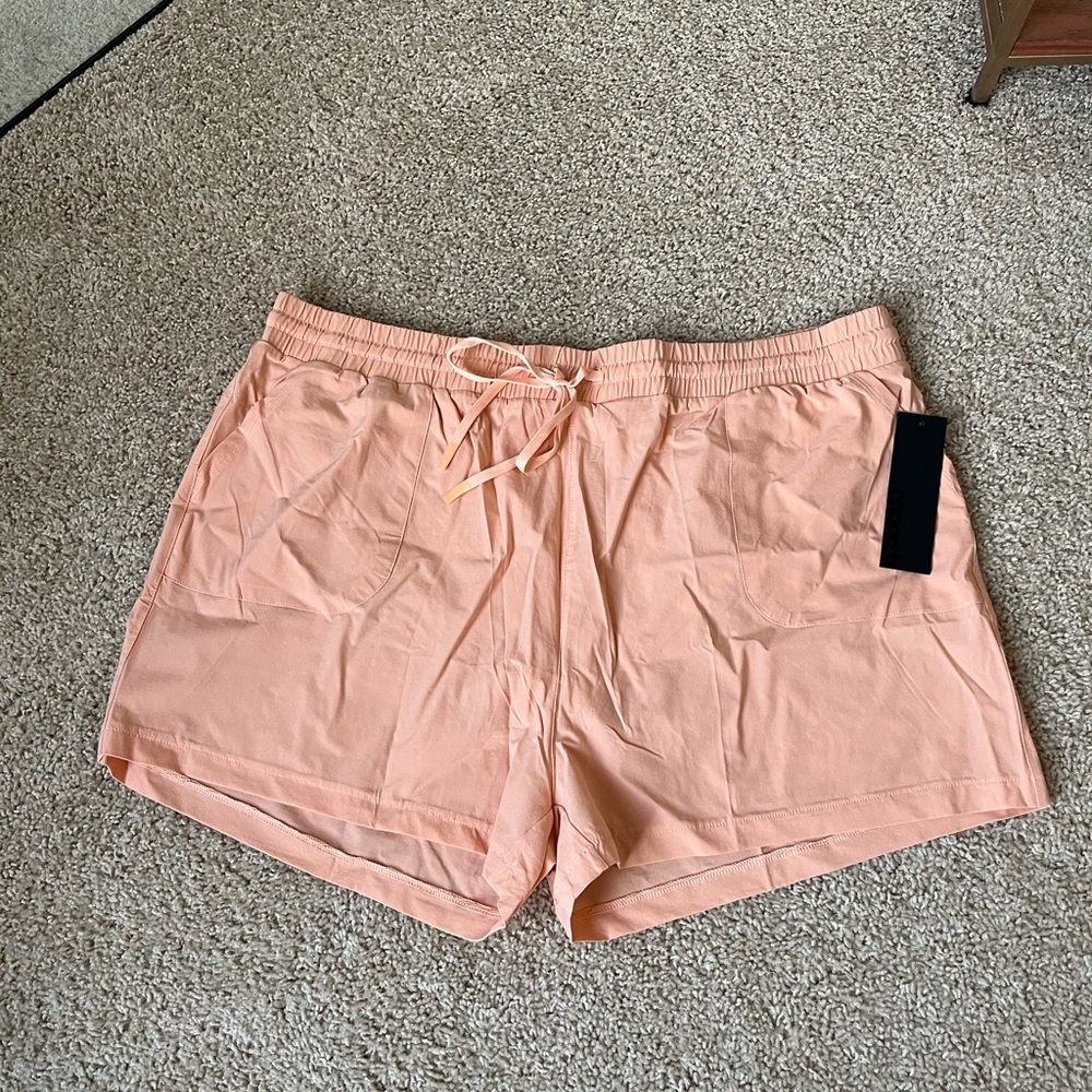 Mono B Coral Orange Athletic Shorts for Active Comfort in size 3X NWT